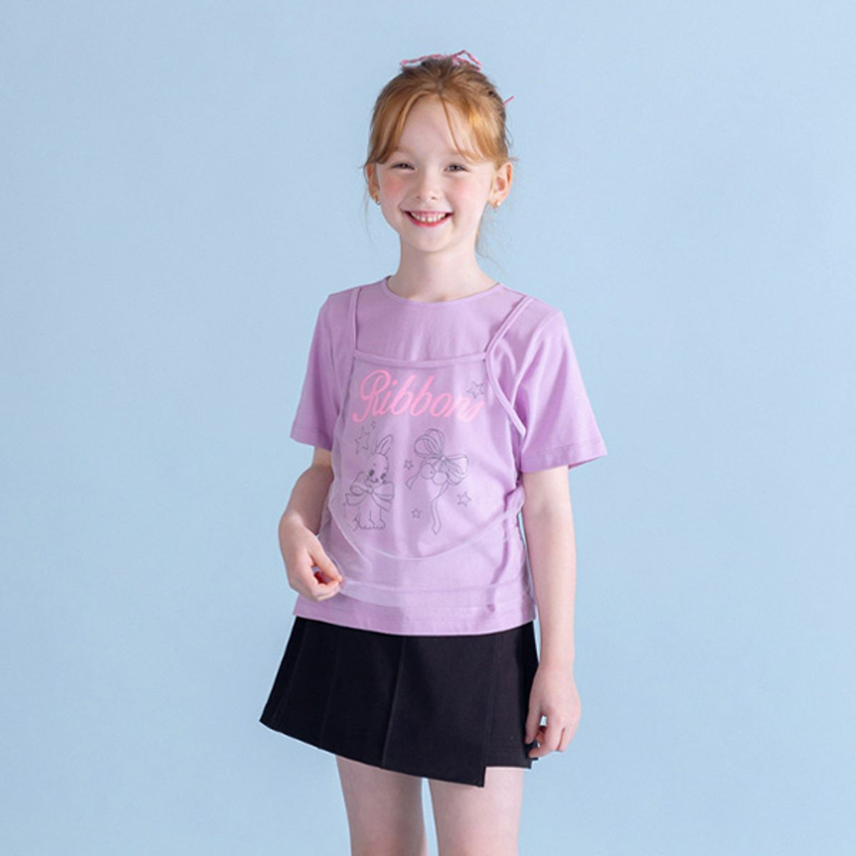 아이러브제이(I LOVE J) 레스트 크롭 레이어드 티 JXUTO21