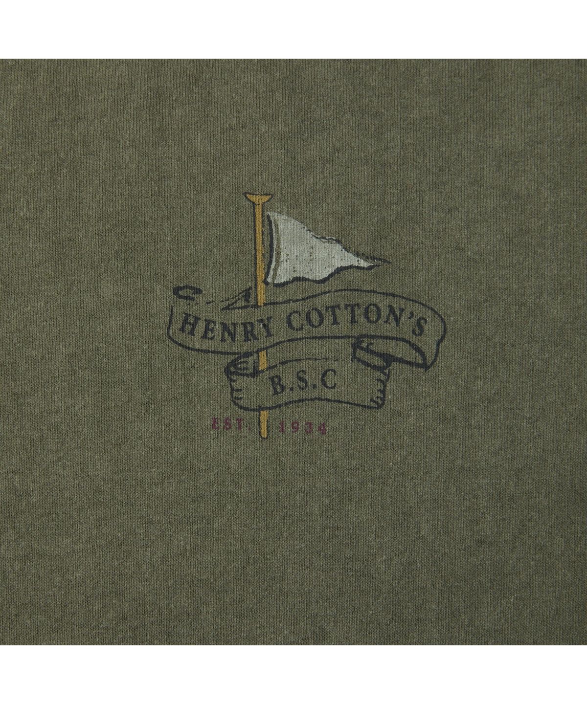 헨리코튼(HENRY COTTONS) [British Sporting Club] Pigment Short-Sleeves T-Shirt ABTAM26731KHX