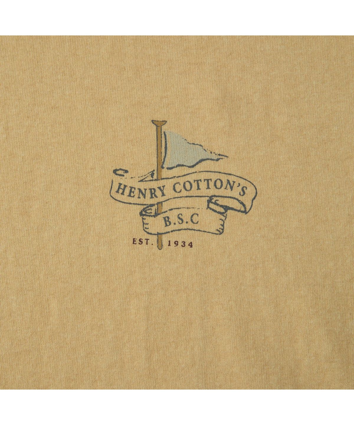 헨리코튼(HENRY COTTONS) [British Sporting Club] Pigment Short-Sleeves T-Shirt ABTAM26731YEX
