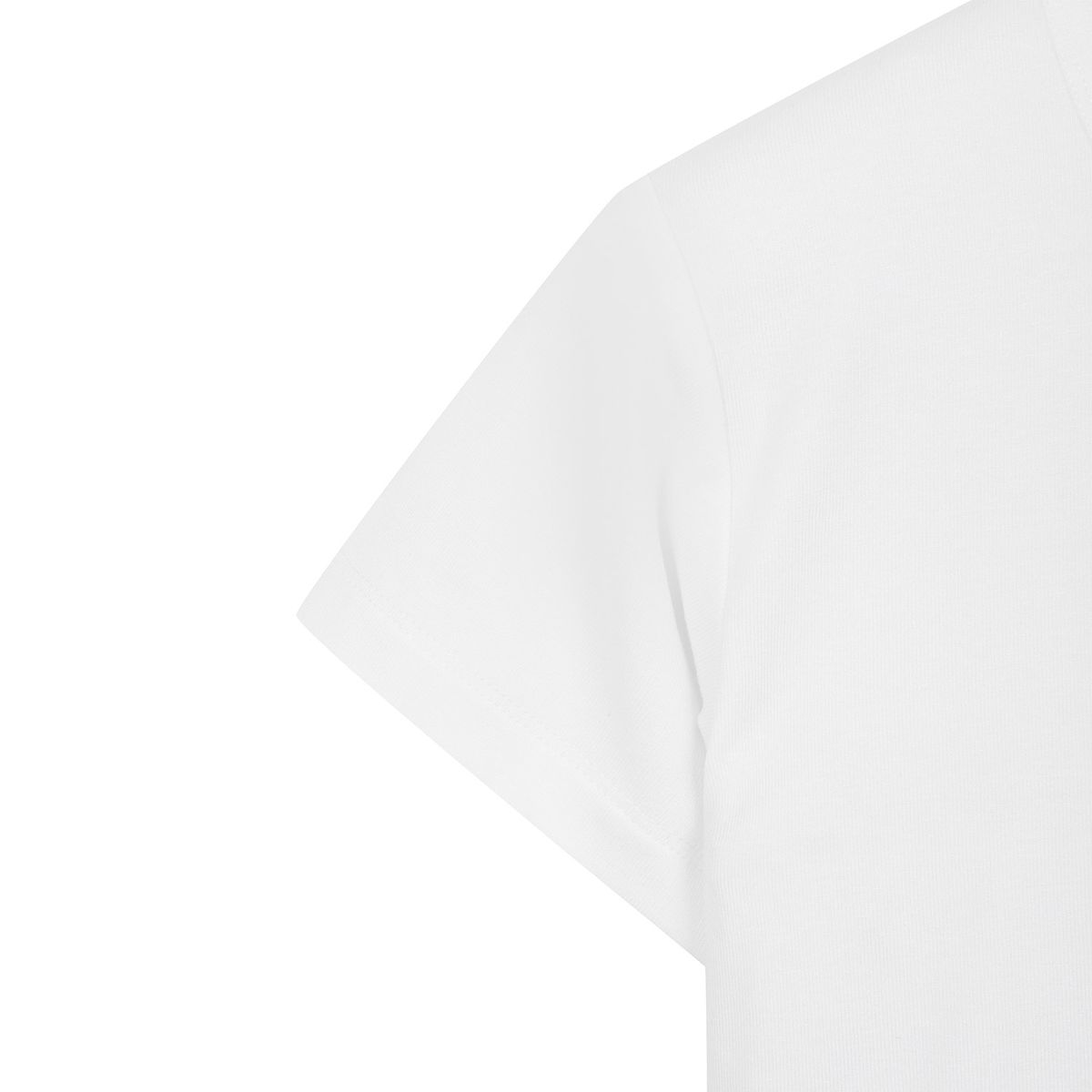 프룻오브더룸(FRUIT OF THE LOOM) Womens 슬림 크롭티셔츠(WHITE)