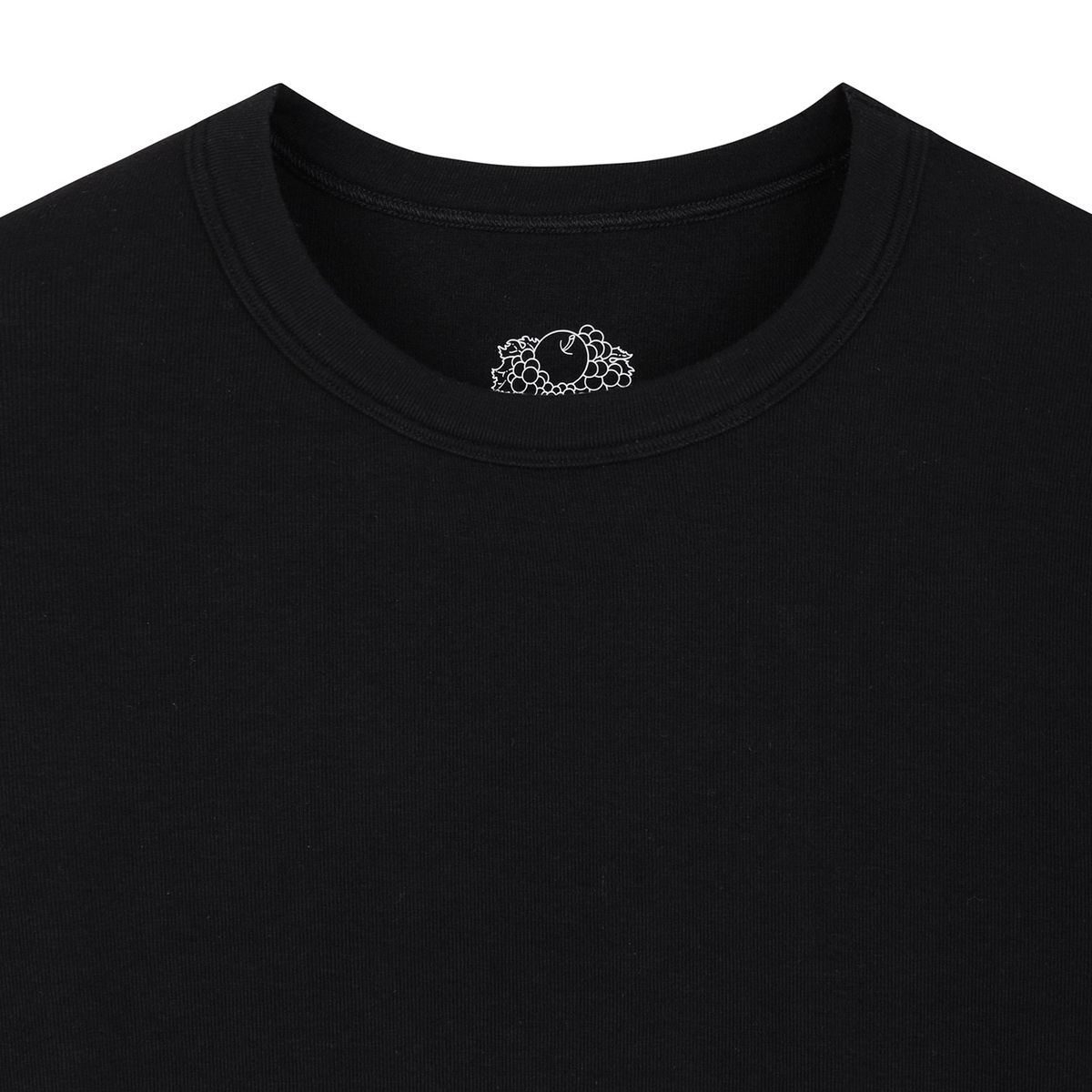 프룻오브더룸(FRUIT OF THE LOOM) Womens 슬림 크롭티셔츠(BLACK)