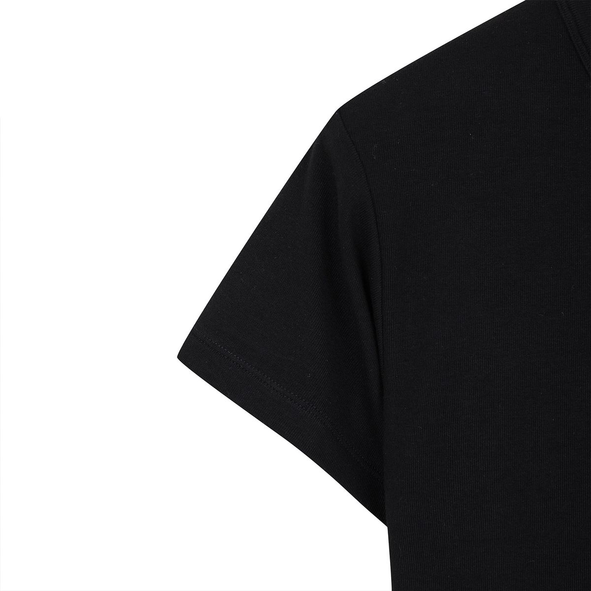 프룻오브더룸(FRUIT OF THE LOOM) Womens 슬림 크롭티셔츠(BLACK)