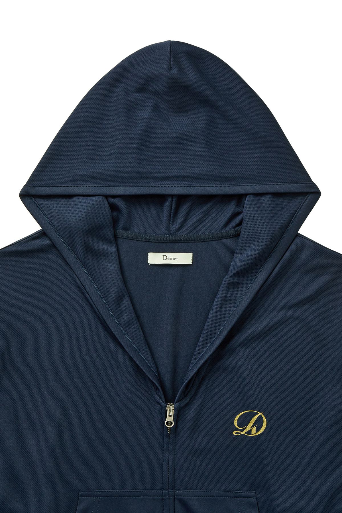 다이닛(DEINET) COOL MESH HOODED ZIP UP IN NAVY