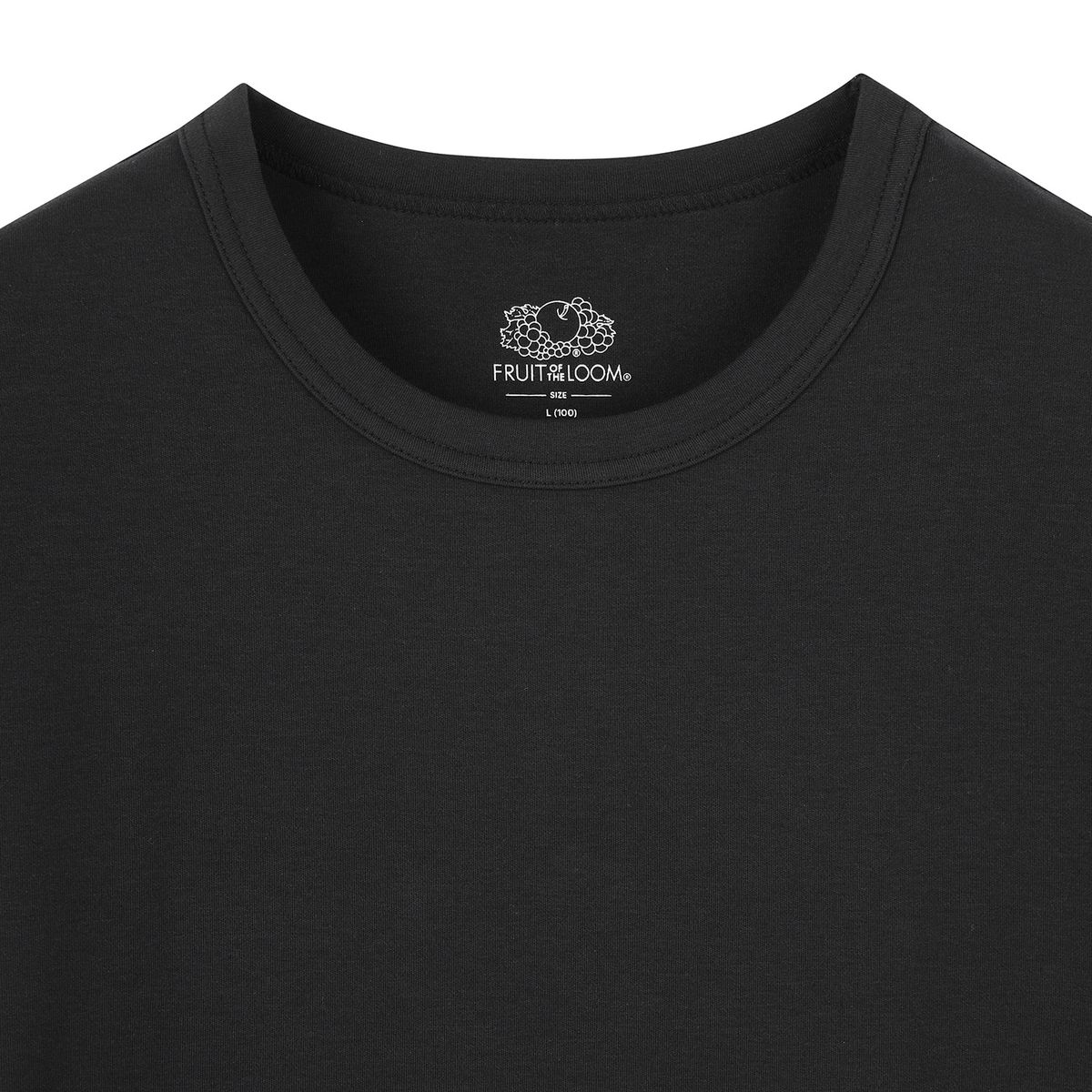 프룻오브더룸(FRUIT OF THE LOOM) [2PACK] 머슬핏 티셔츠(BLACK)