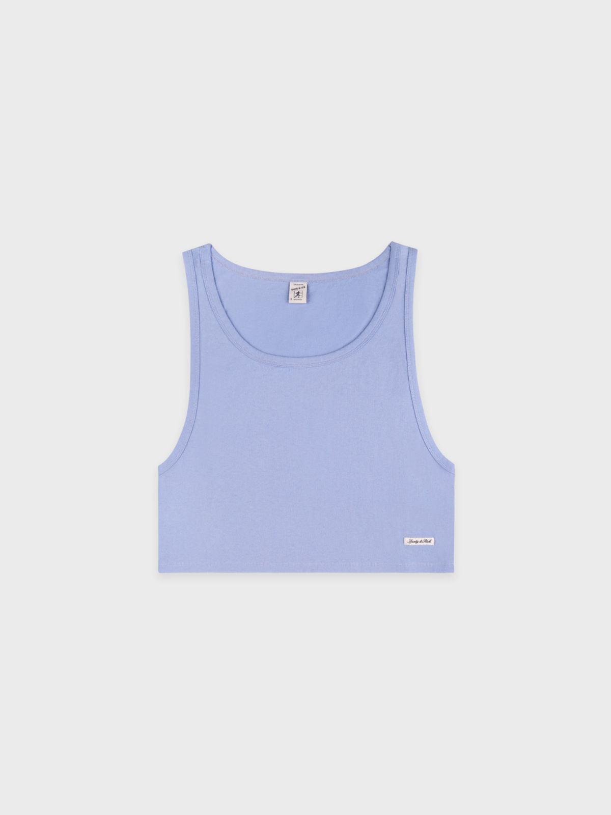 스포티앤리치(SPORTY&RICH) 시그니처 로고 라운지 탱크탑 - 페리윙클 R265AWT003