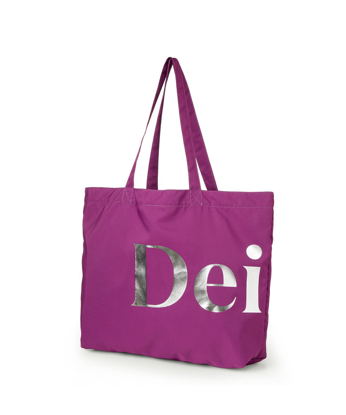 다이닛(DEINET) POINT LOGO SHOULDER BIG BAG IN PURPLE