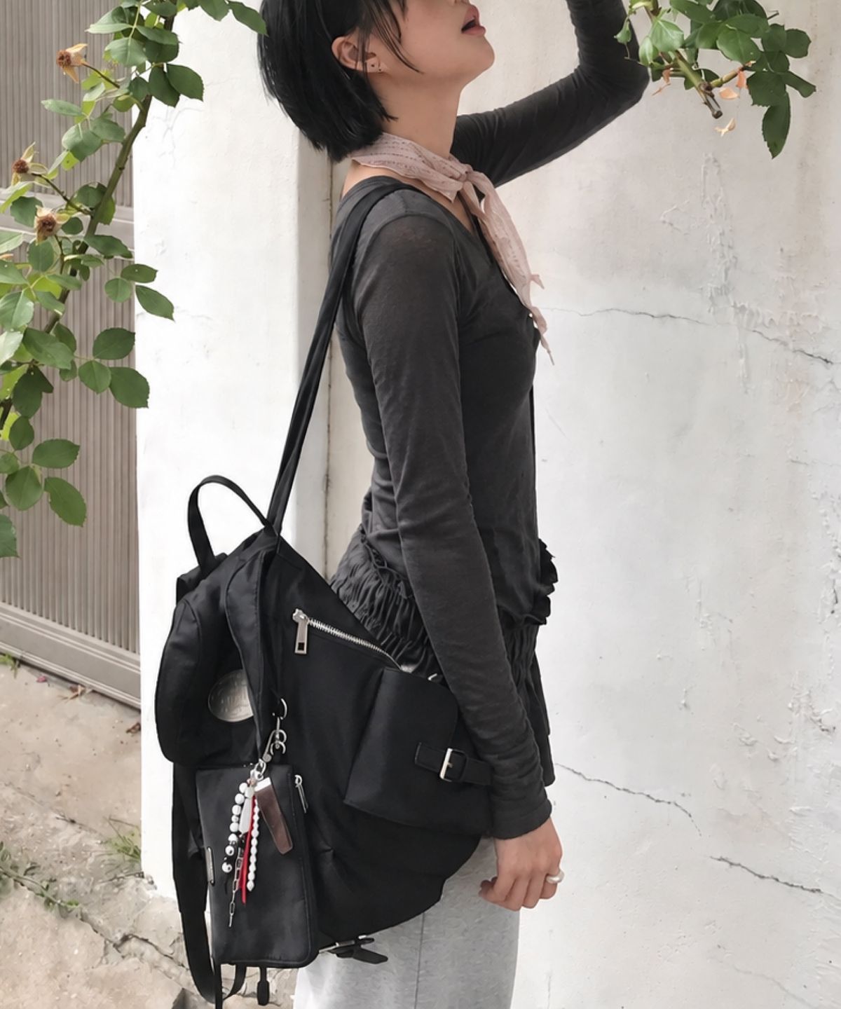 라츠유(LOTSYOU) Nostalgia Big Backpack BLACK