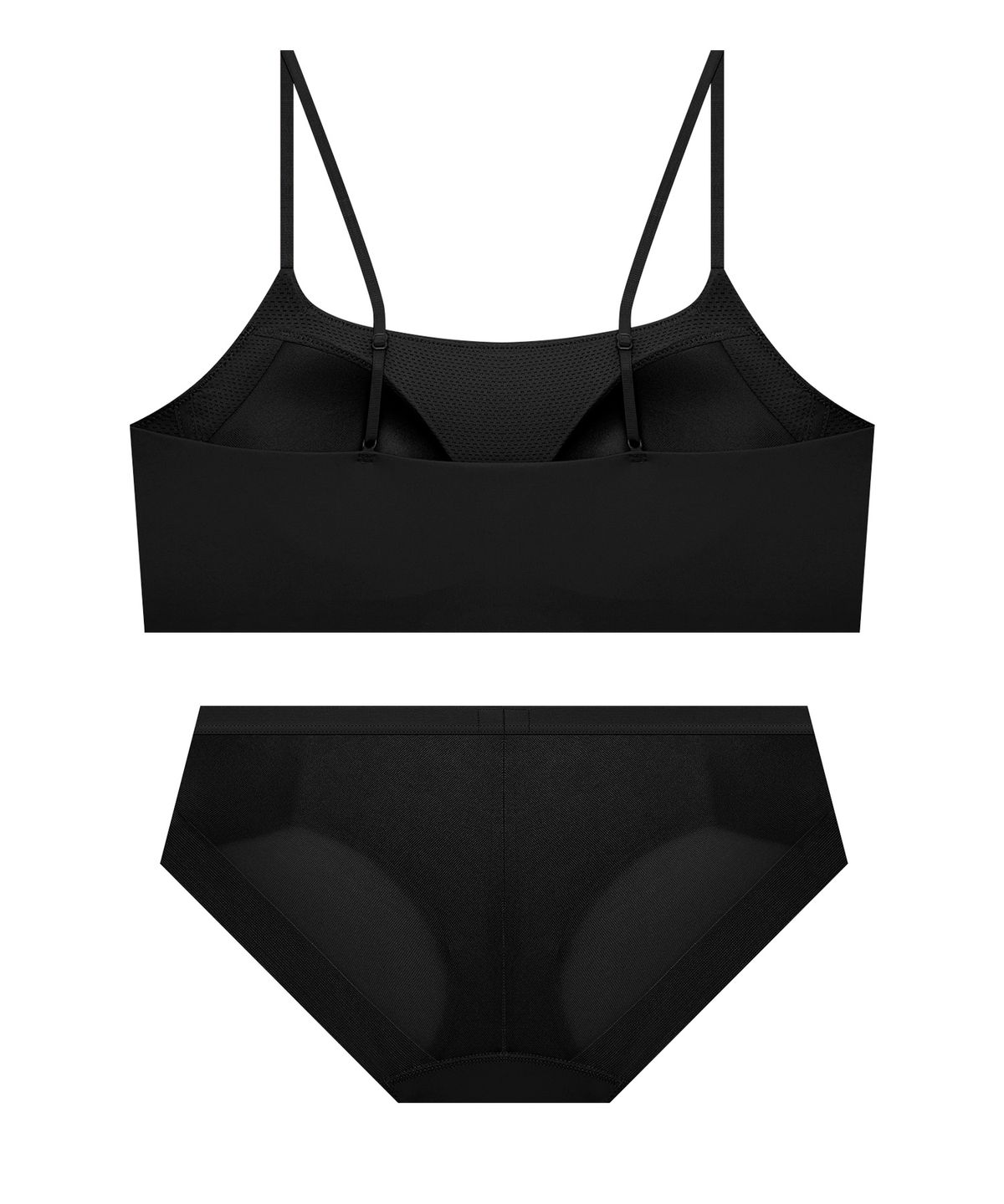 코데즈컴바인 이너웨어(CODES COMBINE INNERWEAR) 쿨웨이브 튜브탑 햄팬티 세트_블랙