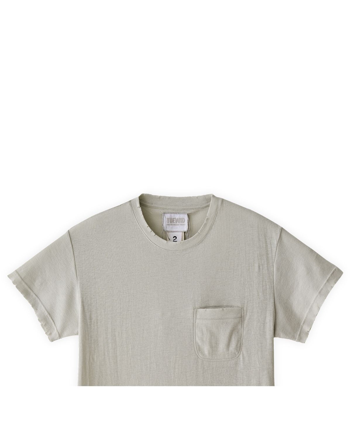 투위드(TUEWID) Zen pocket t-shirts in smoke