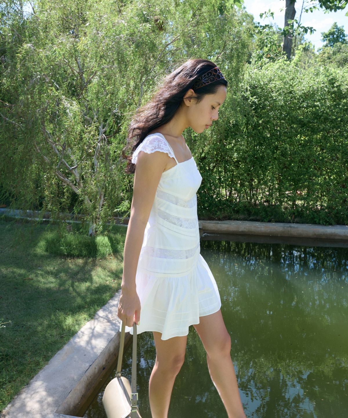 라츠유(LOTSYOU) Sassy Dress WHITE