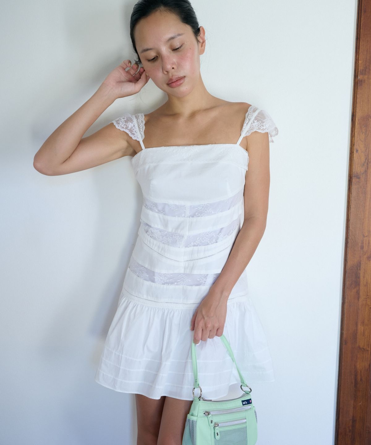 라츠유(LOTSYOU) Sassy Dress WHITE