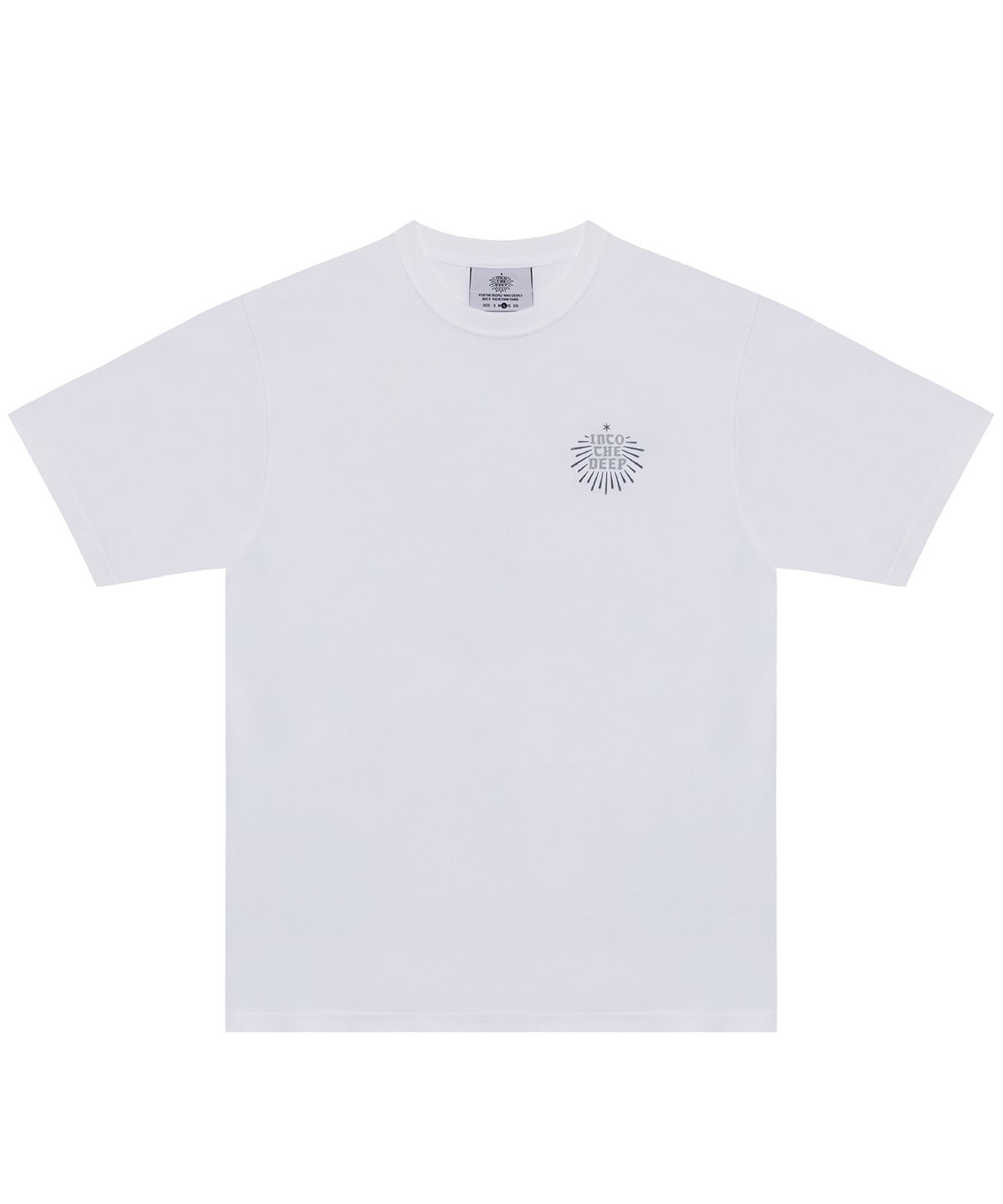 인투더딥(INTO THE DEEP) [ITD X HRTM] BIG LOGO DEEP LINE S/S - GREY - WHITE