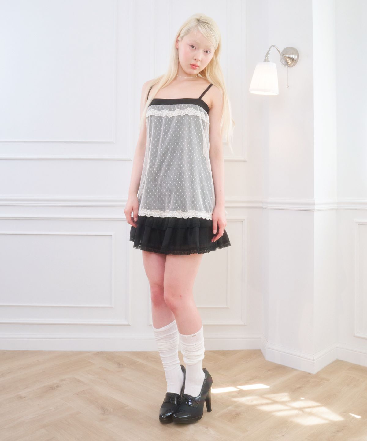 벨리아르(BELLIALEU) DEAR LACE TOP IVORY