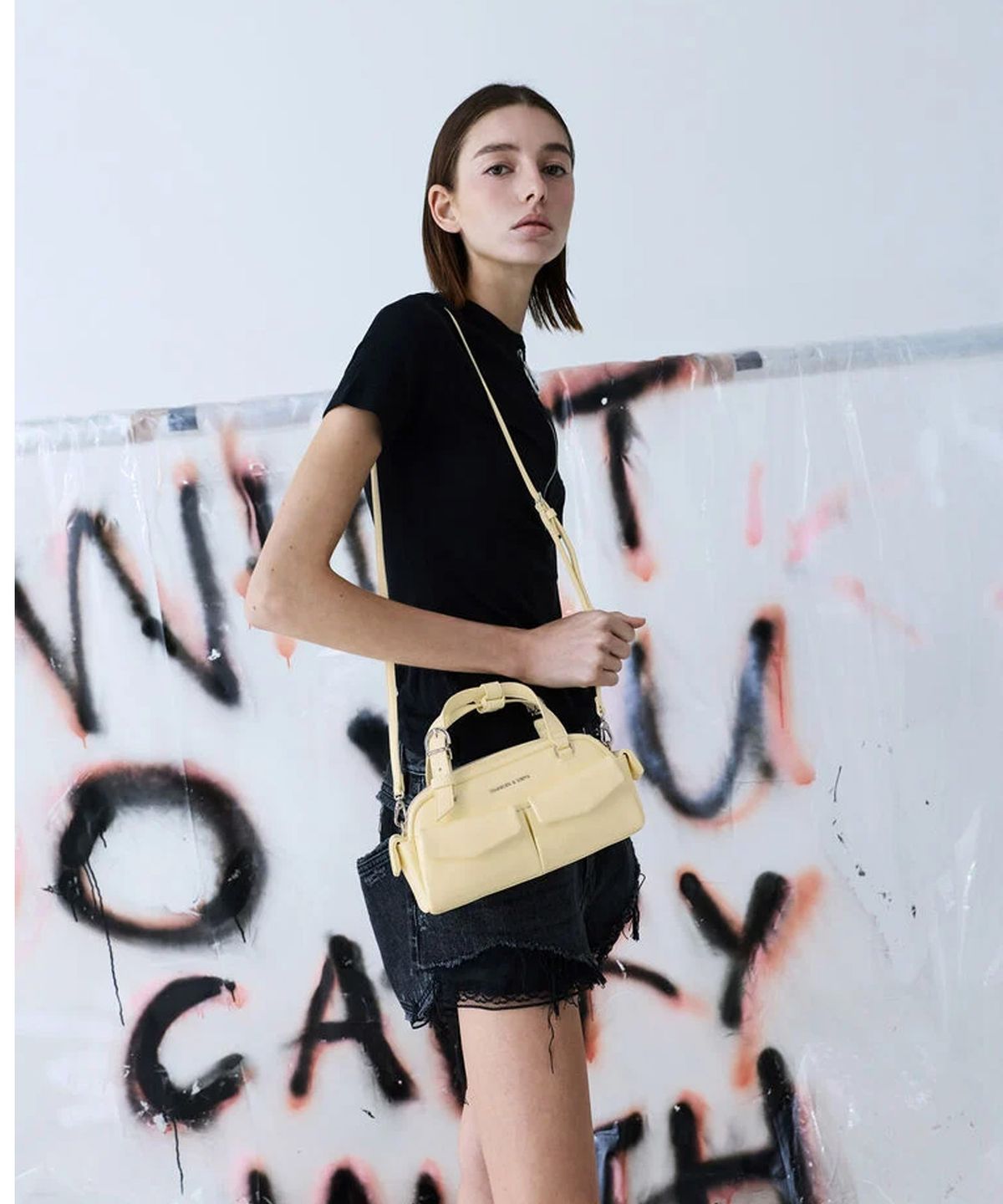 찰스앤키스(CHARLES & KEITH) 레이첼 멀티 포켓 볼링백 3colors CK2-30160259