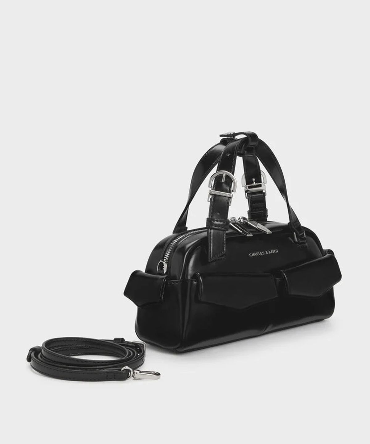 찰스앤키스(CHARLES & KEITH) 레이첼 멀티 포켓 볼링백 3colors CK2-30160259