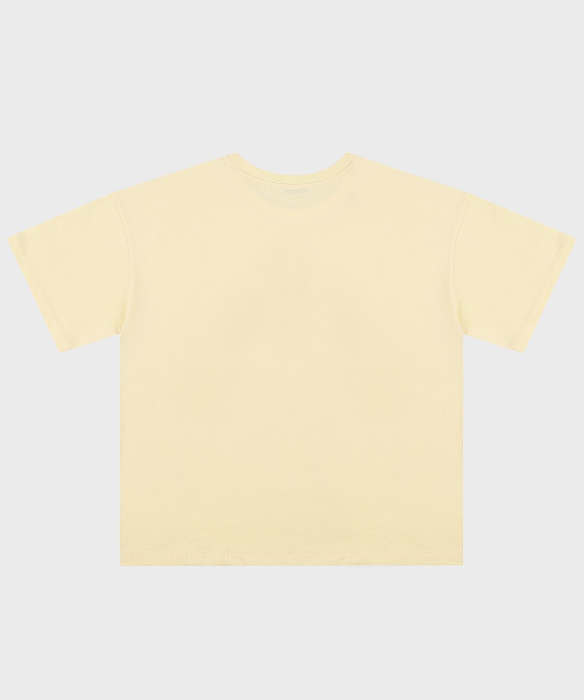 업드래프트(UPDRAFT) OVERSIZED SHINE APPLIQUE T-SHIRTS [BUTTER CREAM]