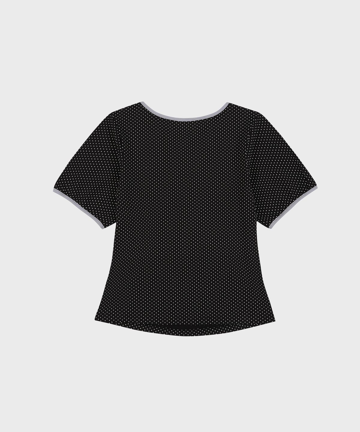 업드래프트(UPDRAFT) DOT STAR RINGER SLIM T-SHIRTS [BLACK]