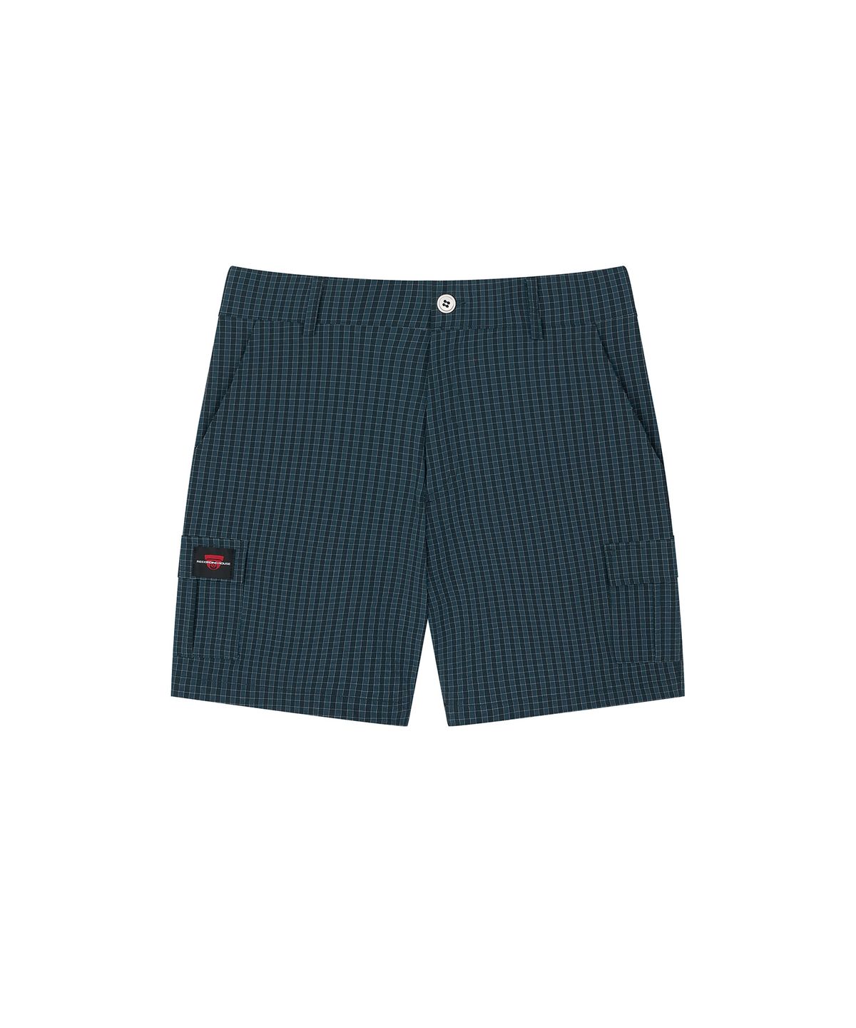 레코딩하우스(RECORDINGHOUSE) REC POP CHECK SHORTS [DEEP GREEN]