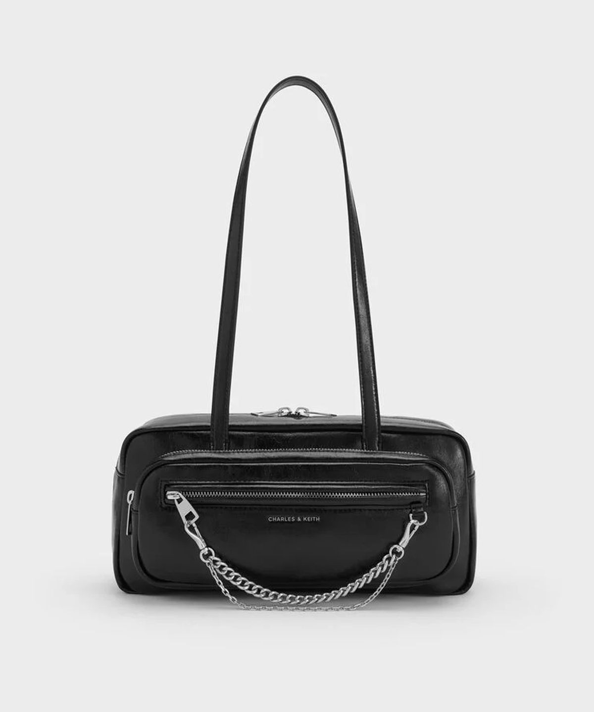찰스앤키스(CHARLES & KEITH) 앳우드 체인 엘롱게이티드 숄더백 CK2-20671897