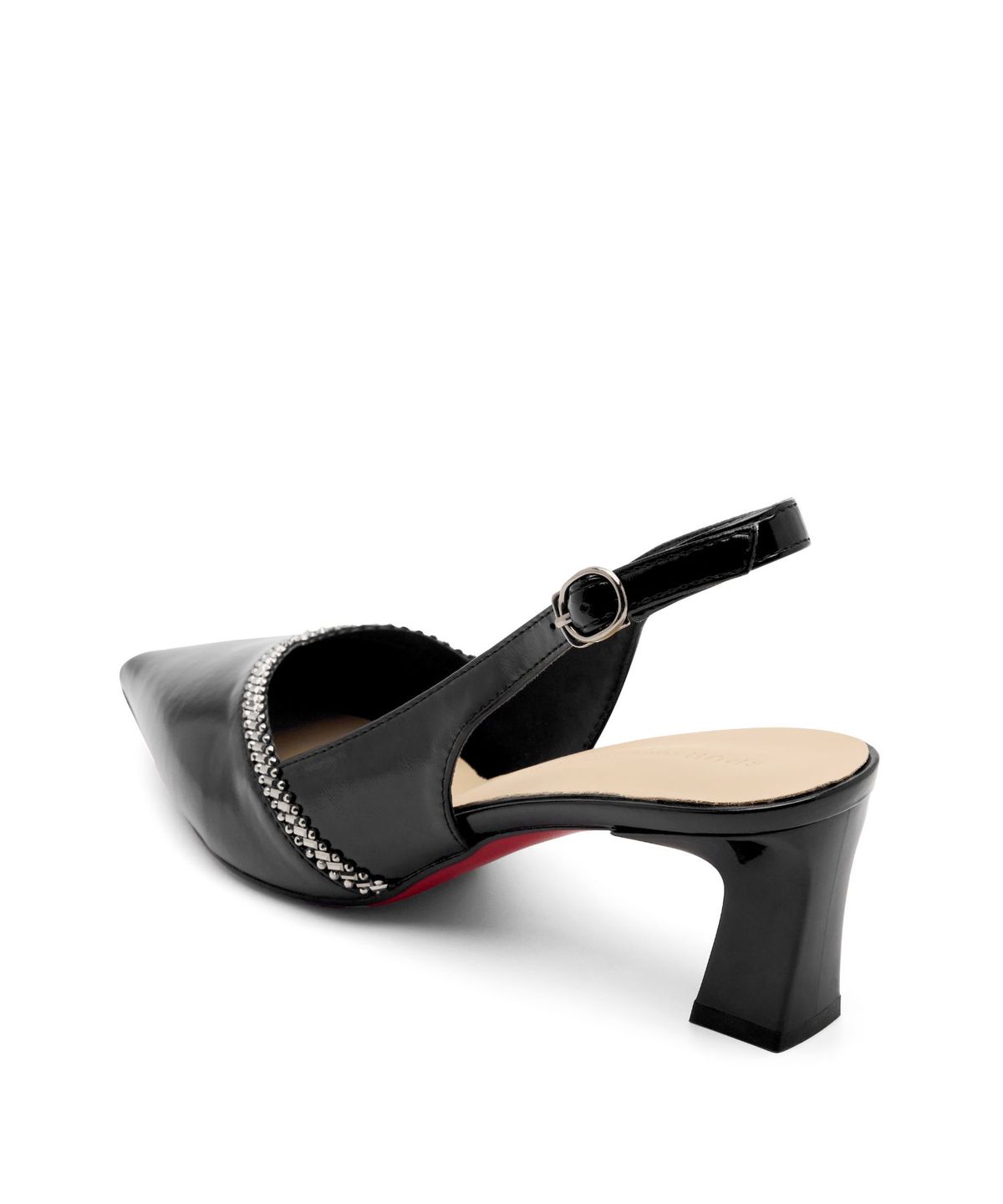 스퍼(SPUR) Jade V-cut Crystal Slingback Heel 슬링백 힐 5.8cm -WS9019 (2color)