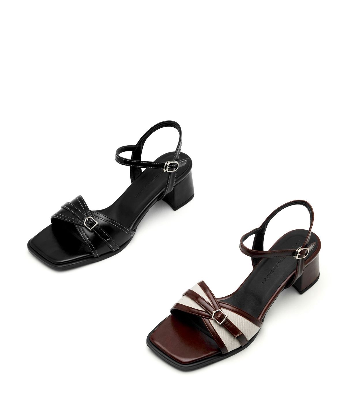 스퍼(SPUR) Voil Strap Sandal 스트랩 샌들 5.8cm -WS8033 (2color)