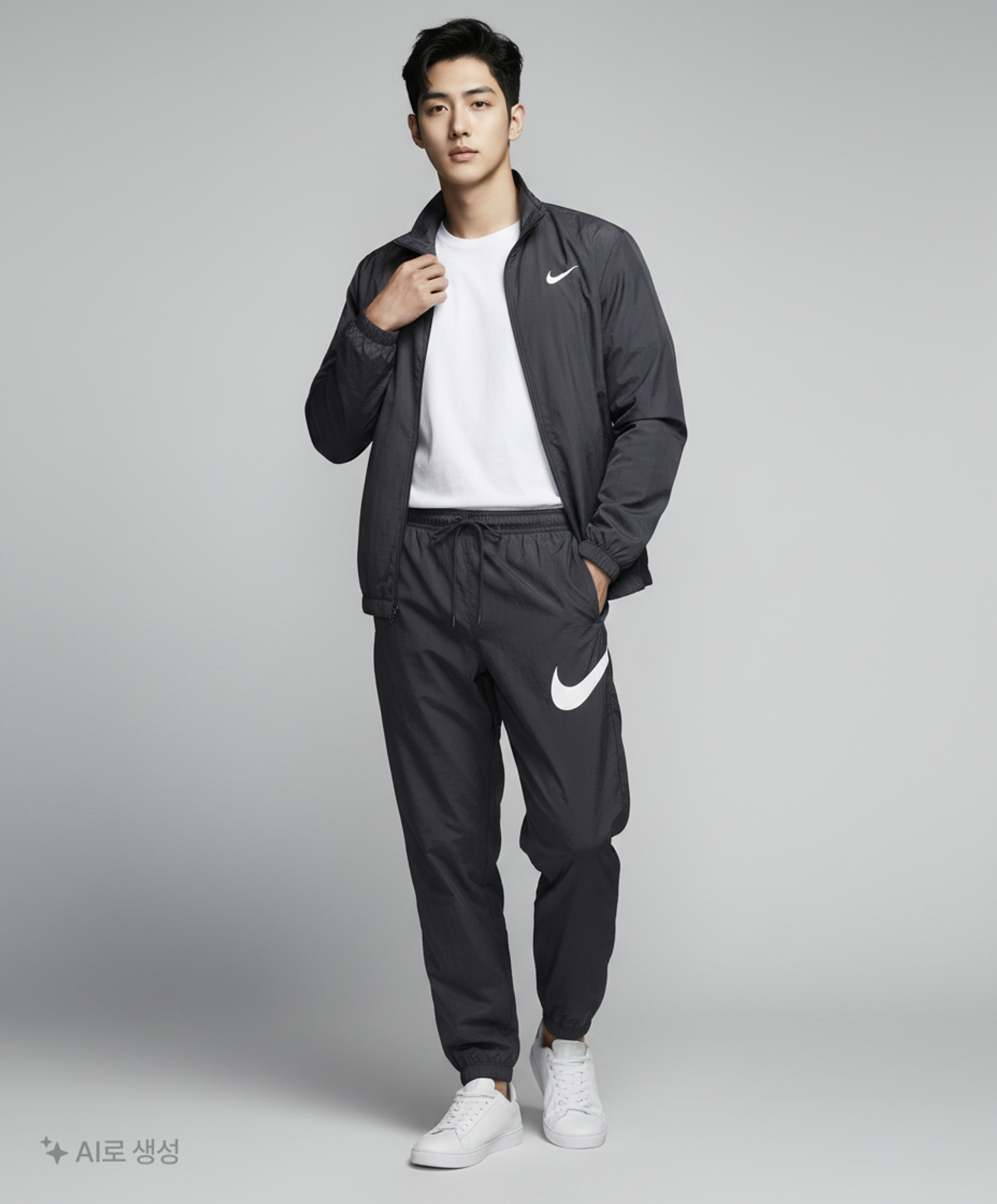 나이키(NIKE) 스포츠웨어 에센셜 미드라이즈 팬츠 W - 블랙:화이트 / DM6184-010 M