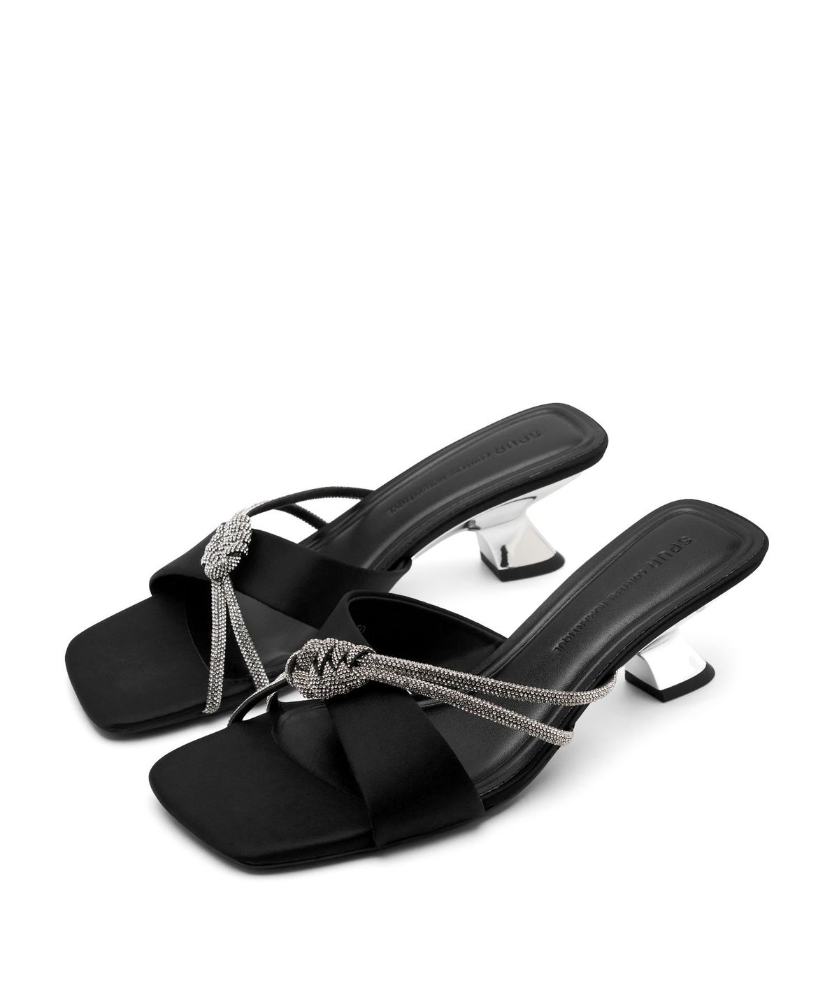스퍼(SPUR) Cleo Crystal Mule Sandal 뮬 샌들 6.2cm -WS9036 (2color)