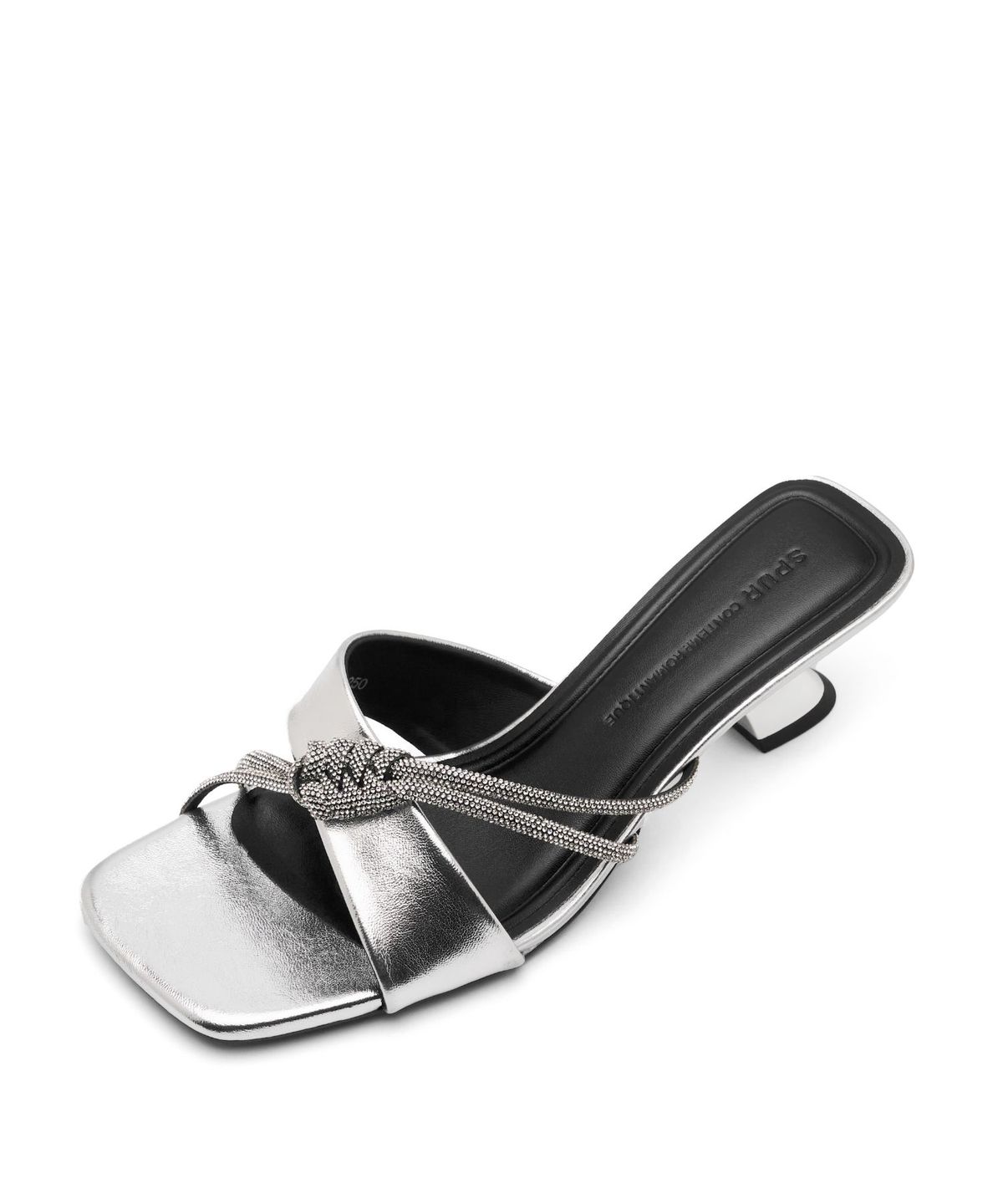 스퍼(SPUR) Cleo Crystal Mule Sandal 뮬 샌들 6.2cm -WS9036 (2color)
