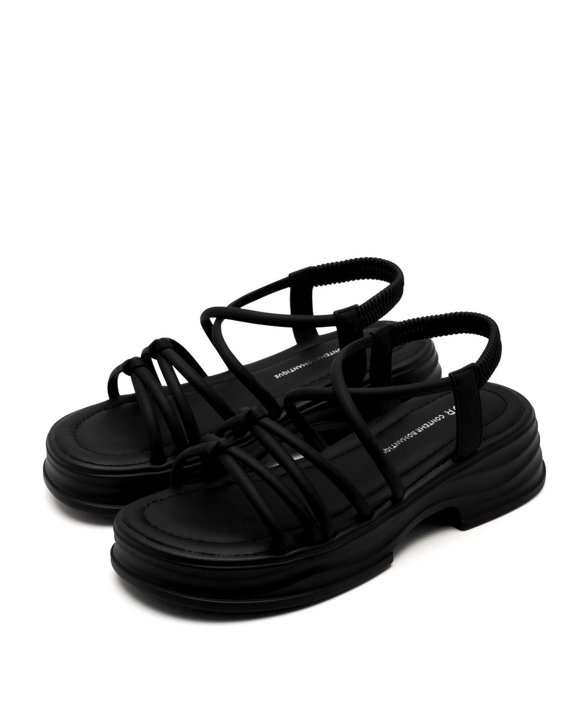 스퍼(SPUR) Dune Double X Softly Sandal 스트랩 샌들 5.5cm -WS9042 (2color)