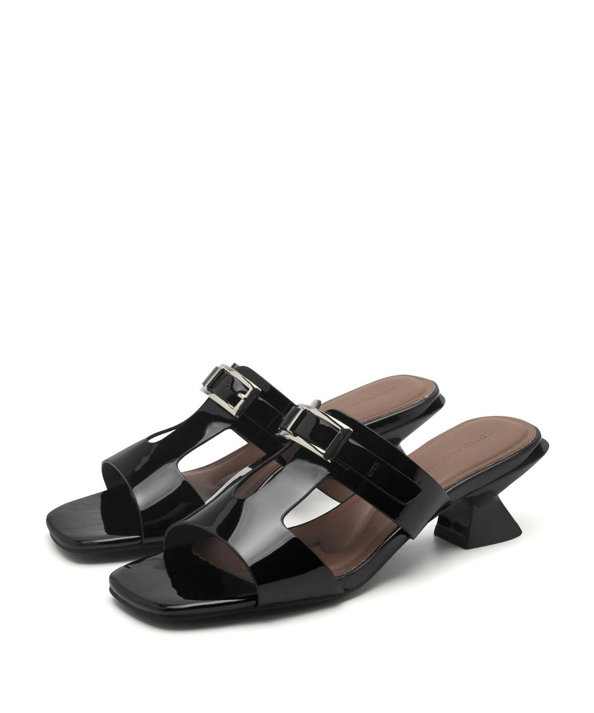 스퍼(SPUR) Cleo Ornament Mule Sandal 뮬 샌들 6cm -WS9035 (2color)