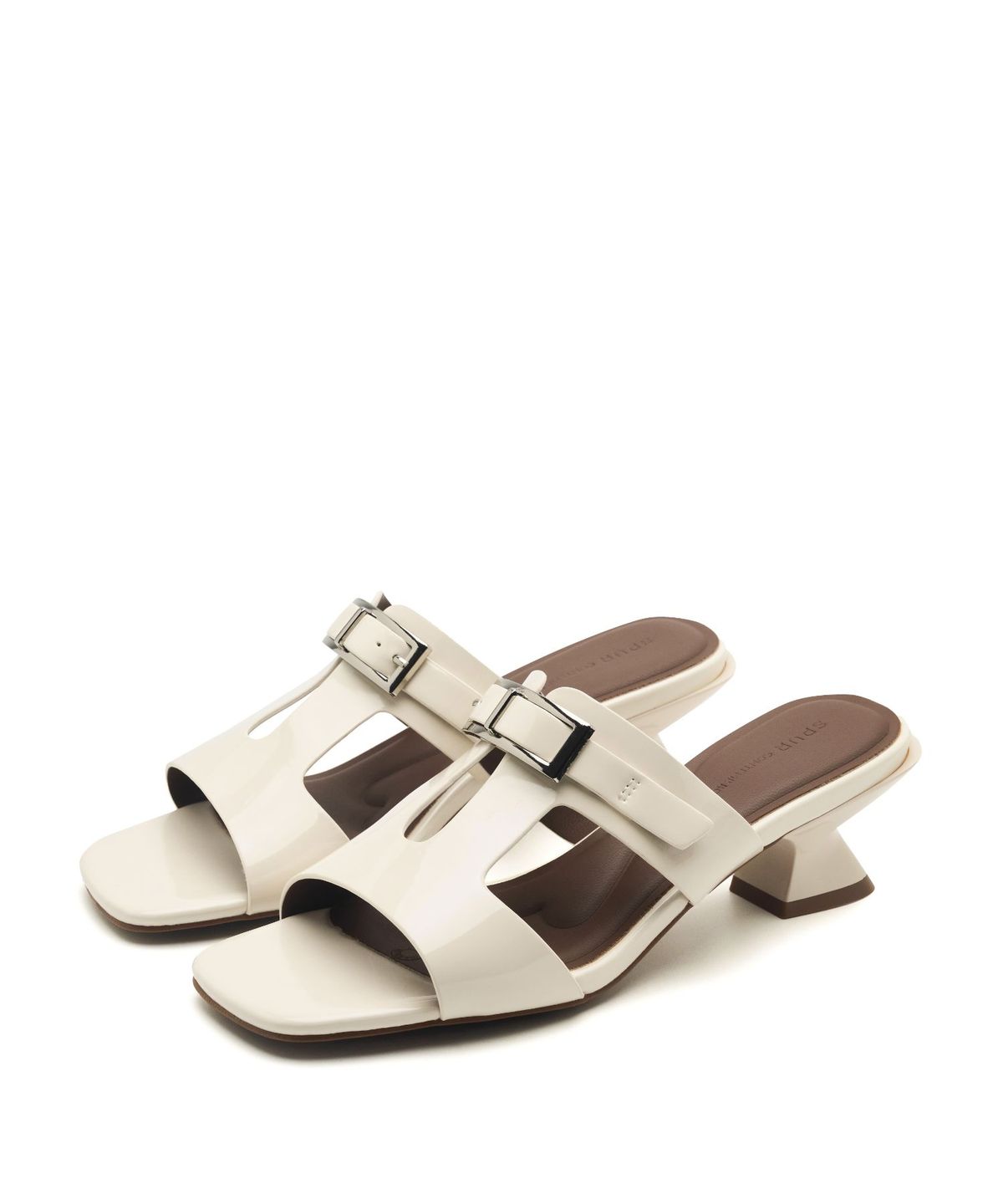 스퍼(SPUR) Cleo Ornament Mule Sandal 뮬 샌들 6cm -WS9035 (2color)