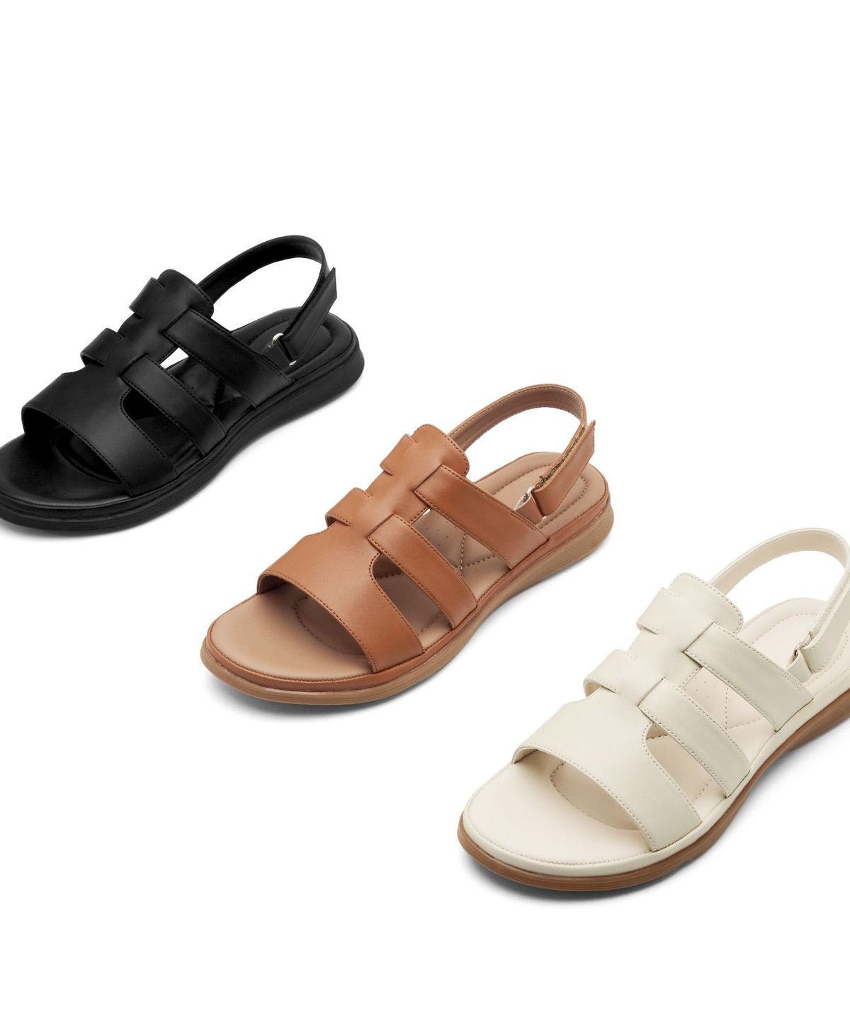 스퍼(SPUR) Oasis Gladiator Padded Sandal 소가죽 글레디에이터 샌들 3.2cm -WS7046 (3color)