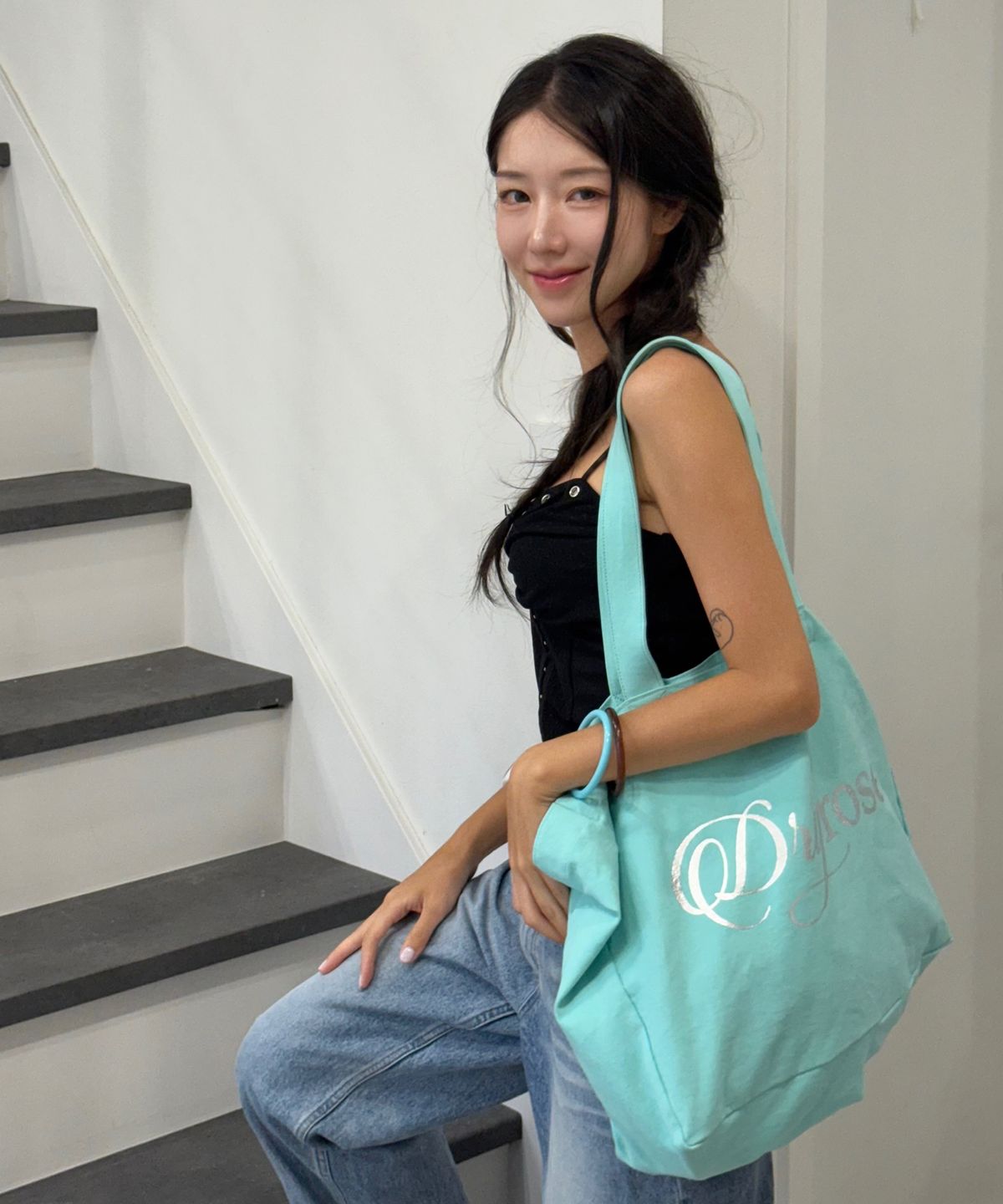 드라이로즈(DRYROSE) 소르베 에코백 (민트)