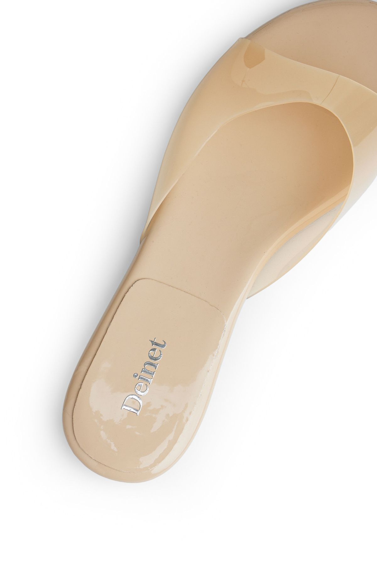 다이닛(DEINET) JELLY SLIPPERS IN BEIGE