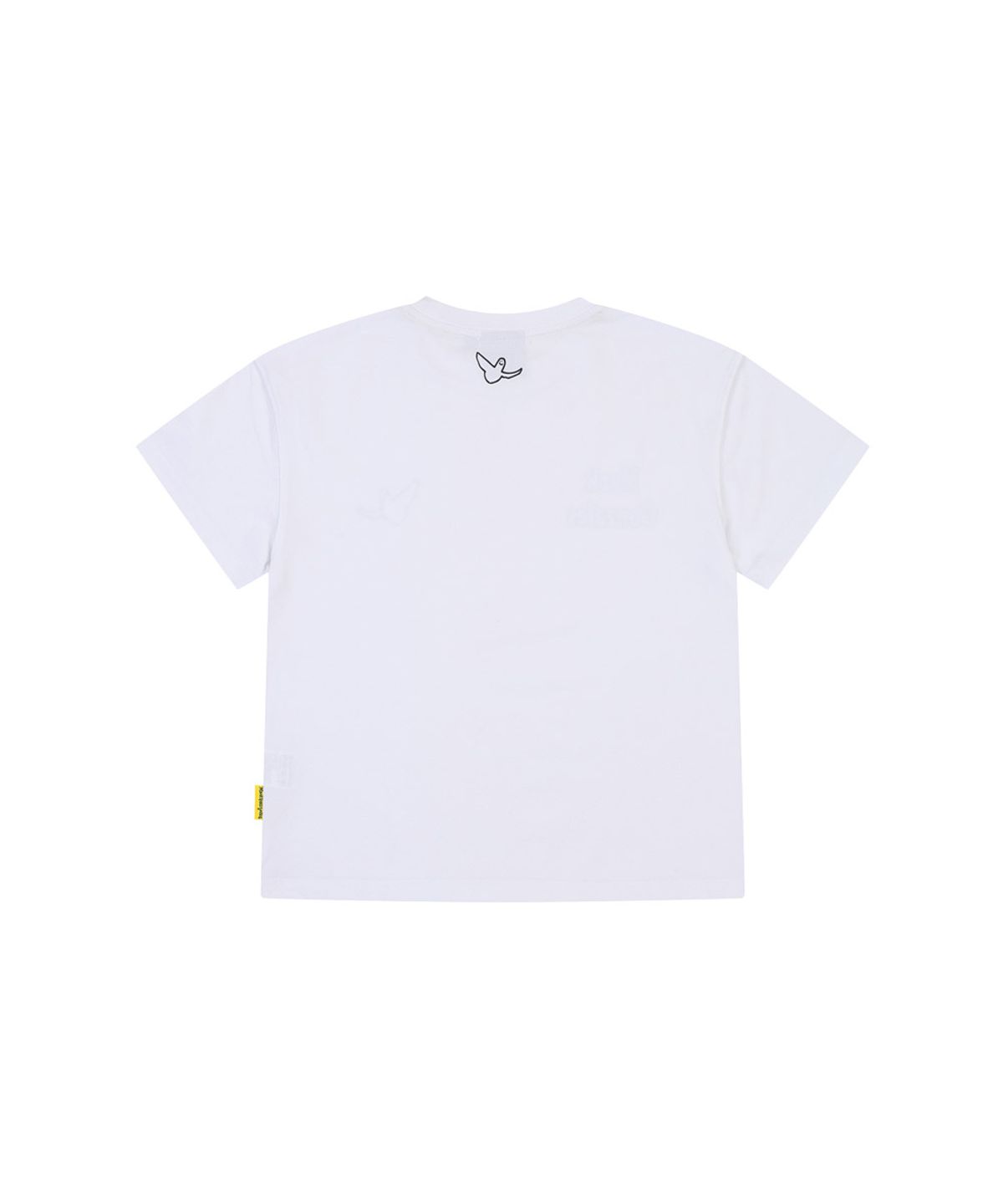 마크곤잘레스 키즈(MARK GONZALES KIDS) 라인 엔젤 로고 티셔츠_오프화이트_MG62TS26OW