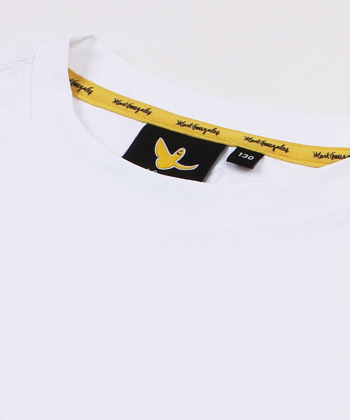 마크곤잘레스 키즈(MARK GONZALES KIDS) 라인 엔젤 로고 티셔츠_오프화이트_MG62TS26OW