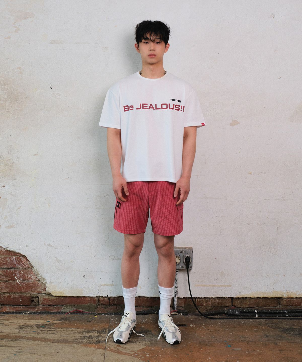 레코딩하우스(RECORDINGHOUSE) BE JEALOUS!! HALF SLEEVE [WHITE]