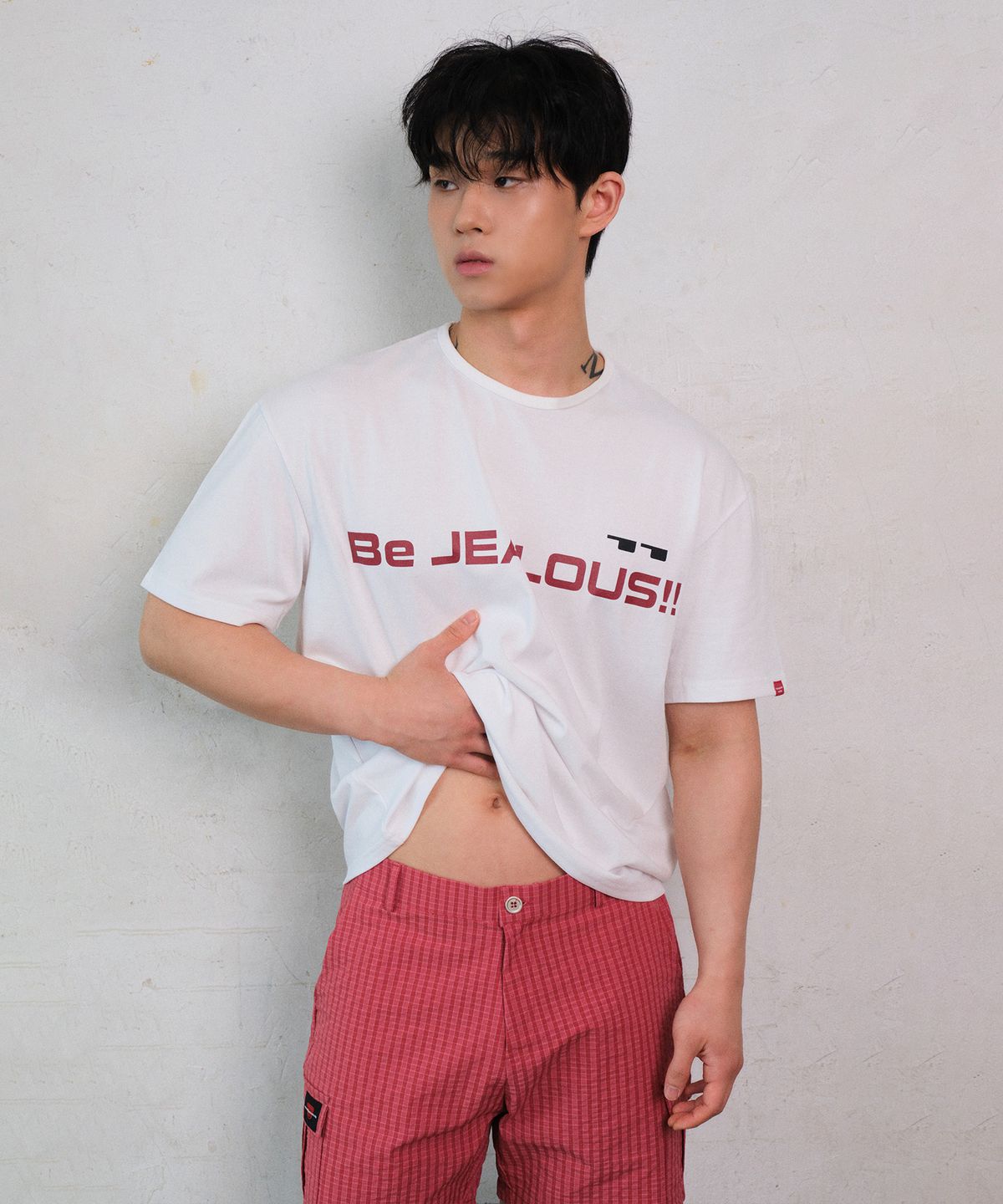 레코딩하우스(RECORDINGHOUSE) BE JEALOUS!! HALF SLEEVE [WHITE]