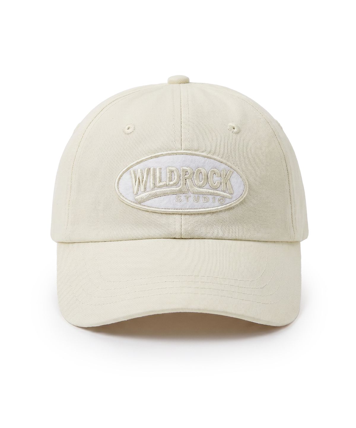 와일드락(WILDROCK) Wild Studio Emblem Ball Cap_Cream