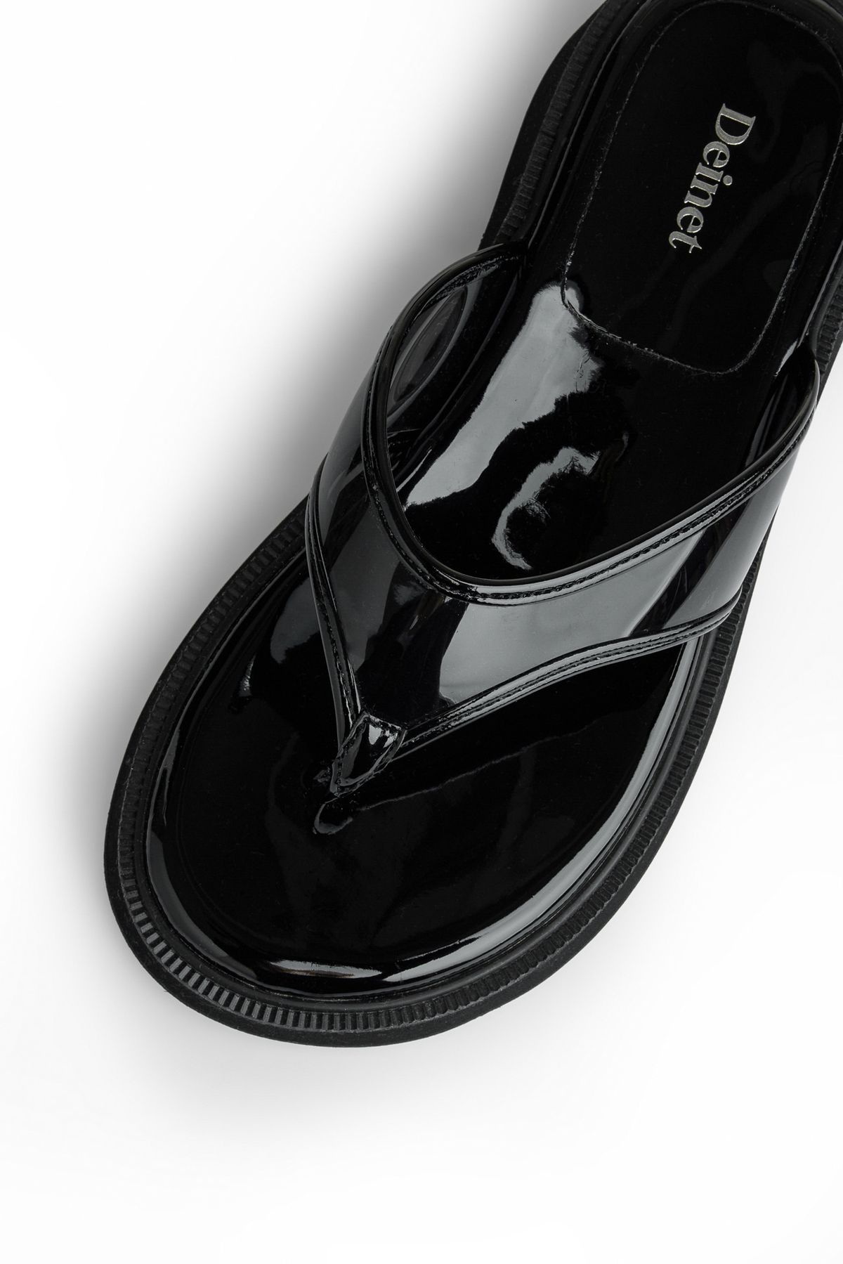 다이닛(DEINET) JELLY FLIP FLOP IN BLACK