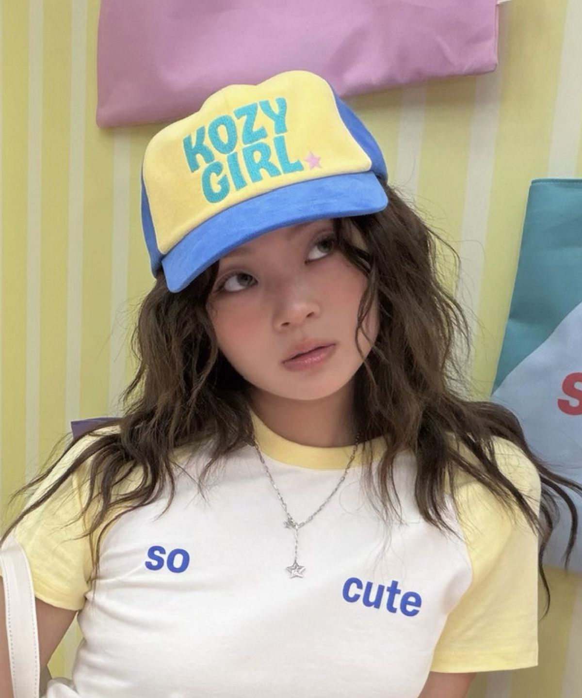 키코지(KIKOZY) 코지걸 캡 블루