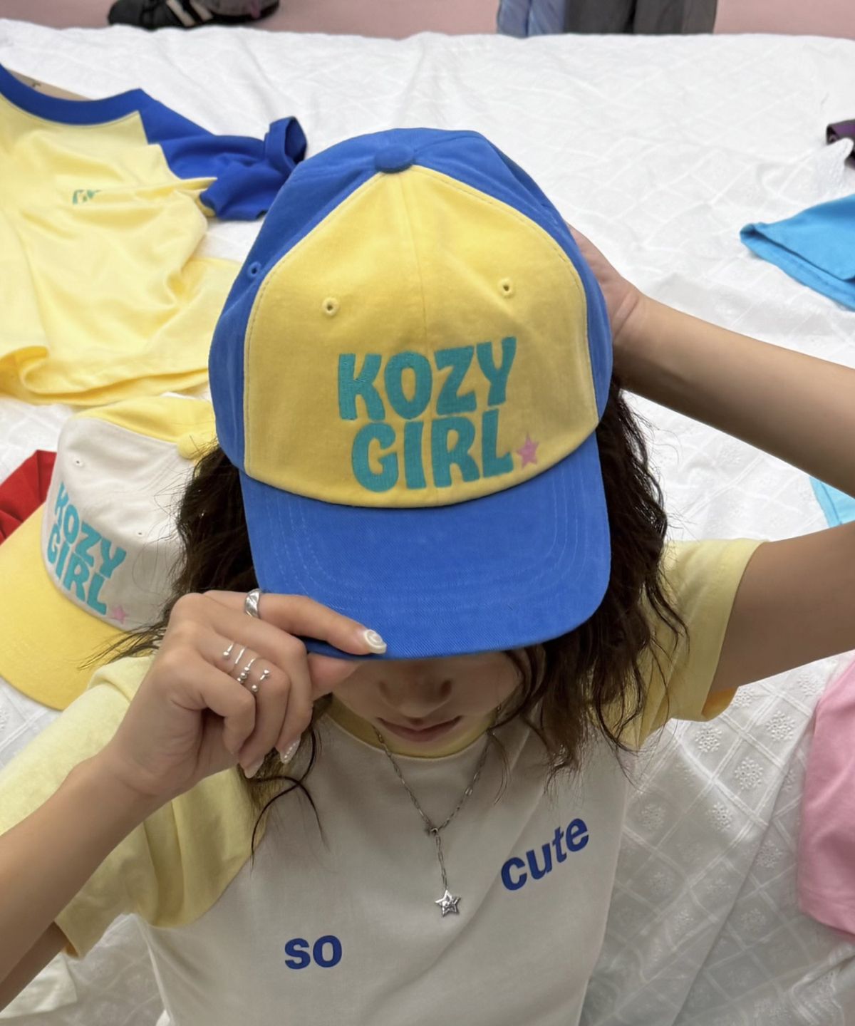 키코지(KIKOZY) 코지걸 캡 블루