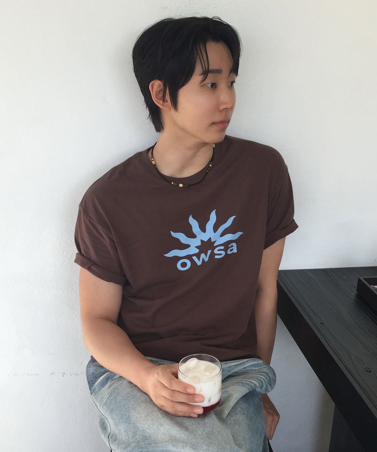 오우사(OWSA) 써머 로고 오버핏 반팔 티셔츠 6color
