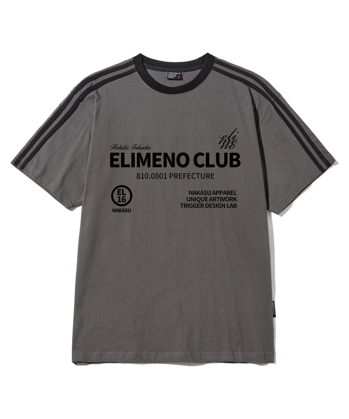 엘리메노(ELIMENO) EL 하카타 트랙 라인 반팔티셔츠 5Color