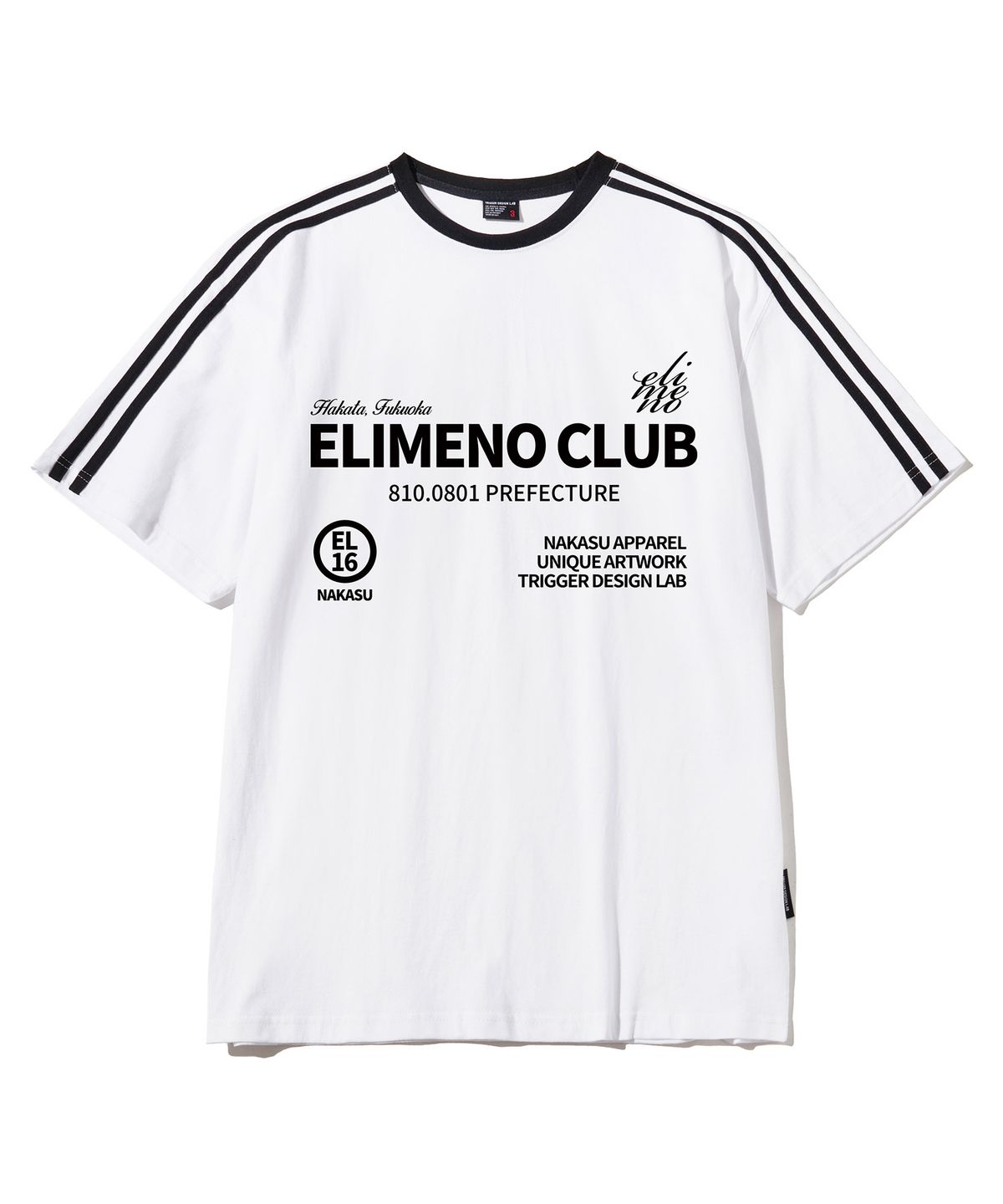 엘리메노(ELIMENO) EL 하카타 트랙 라인 반팔티셔츠 5Color