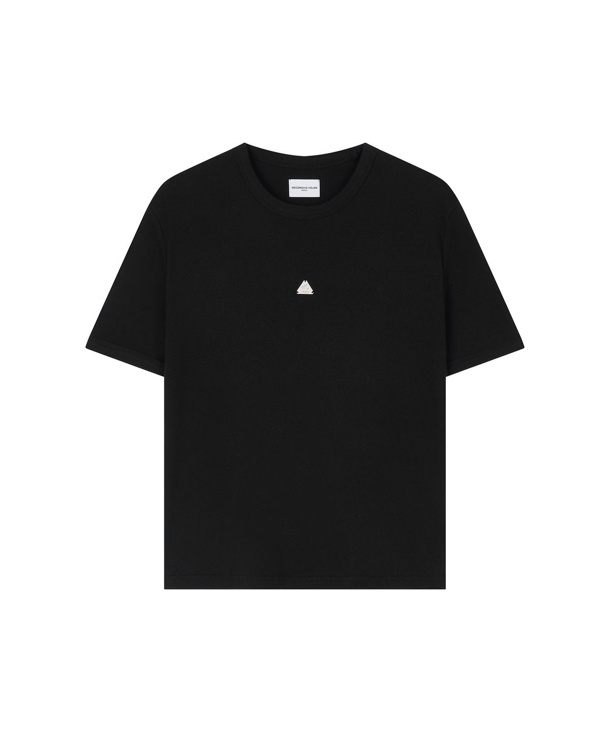 레코딩하우스(RECORDINGHOUSE) REC TRIANGLE HALF SLEEVE [BLACK]