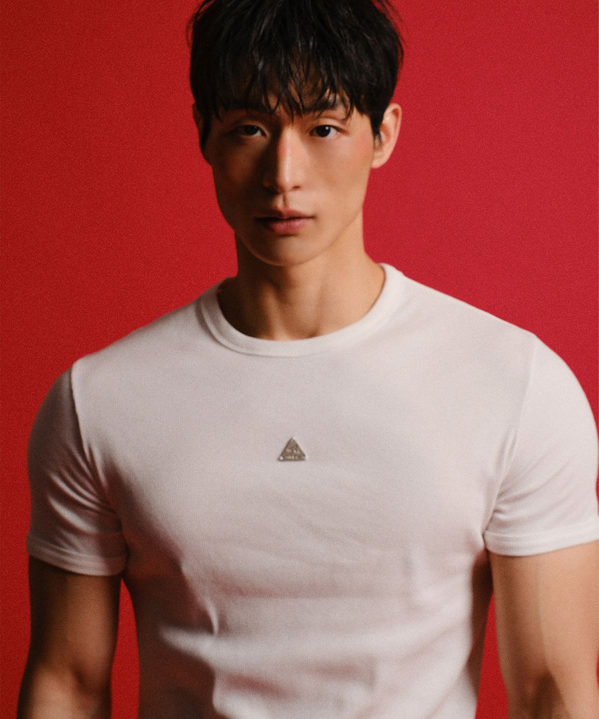 레코딩하우스(RECORDINGHOUSE) REC TRIANGLE HALF SLEEVE [WHITE]
