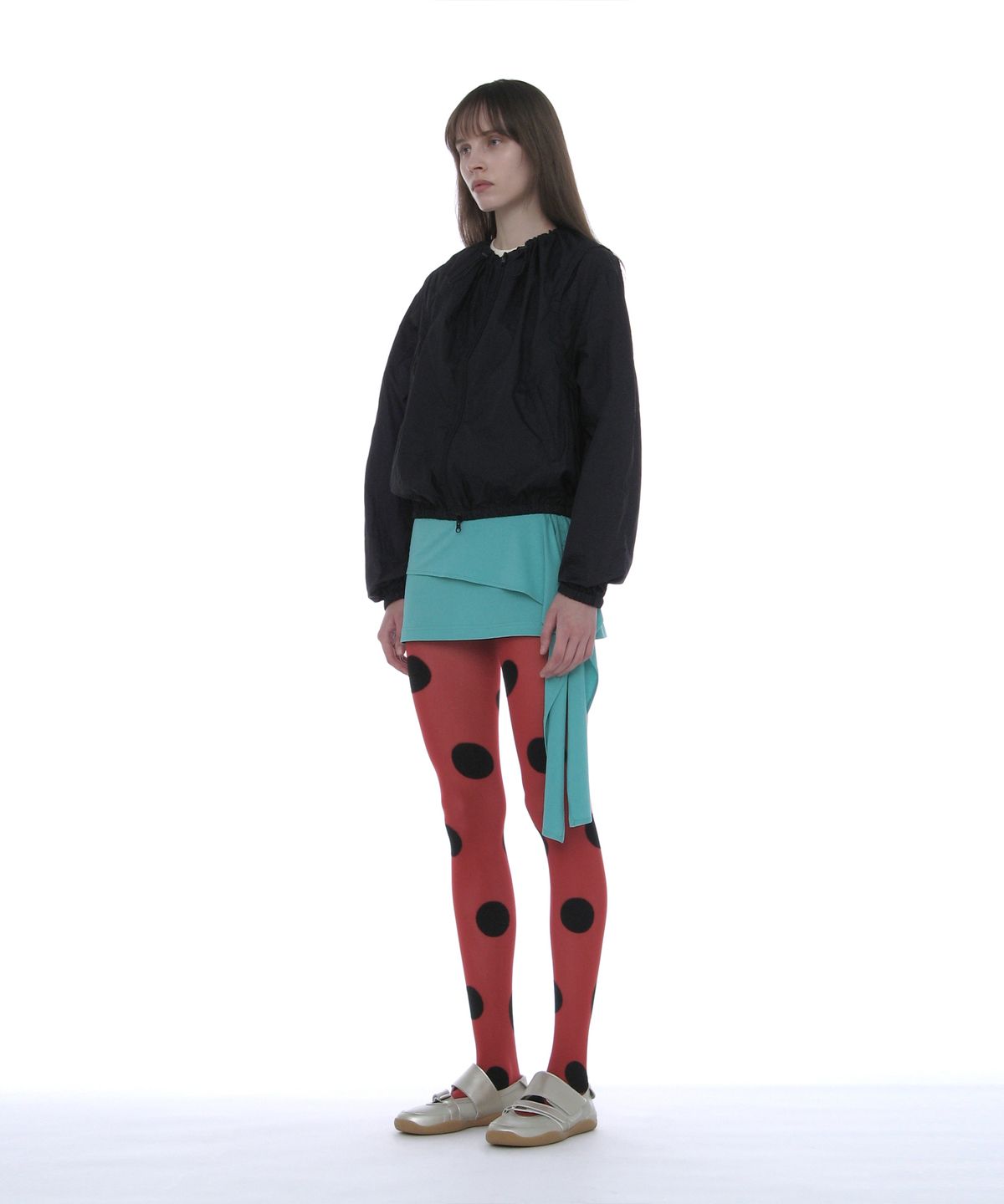파르티멘토 우먼(PARTIMENTO WOMEN) 투웨이 라이트웨이트 셔링 자켓_네이비