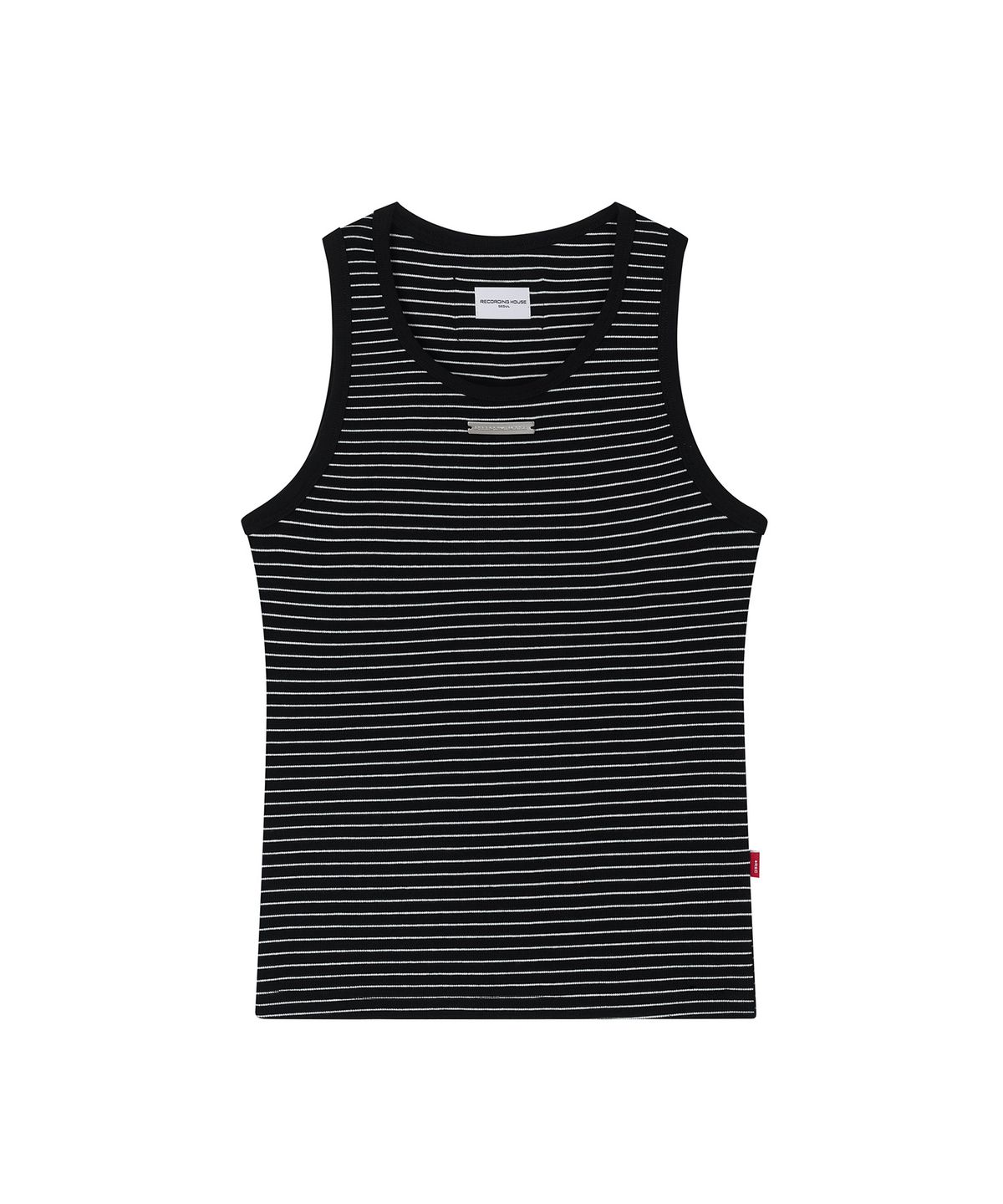 레코딩하우스(RECORDINGHOUSE) REC METAL STRIPE SLEEVELESS [BLACK]