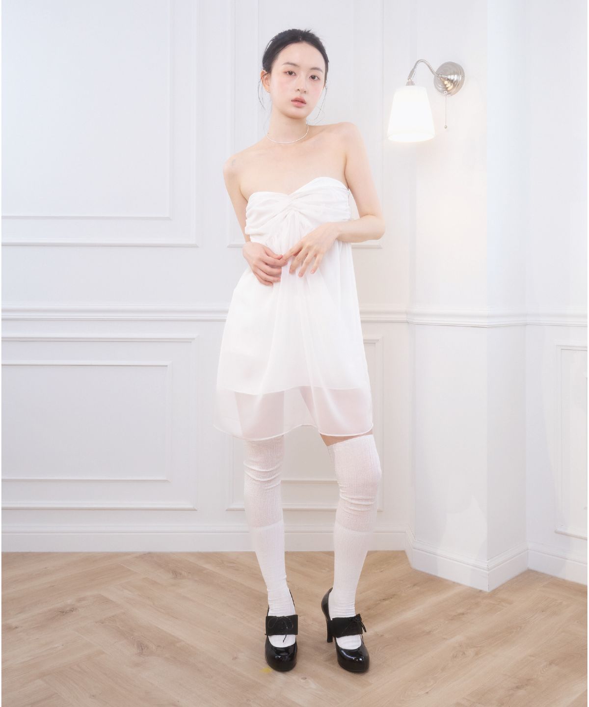 벨리아르(BELLIALEU) LOLA MINI DRESS WHITE